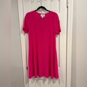 Joseph Ribkoff Fuchsia  Dress , size 12 (37 inch Length). Original price $200